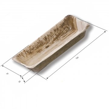 FINGERFOOD PALMA VASSOIO RETT. CM12X7  PZ 25